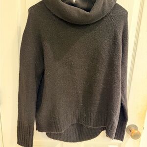 Anthropologie Cozy Black Turtleneck Sweater